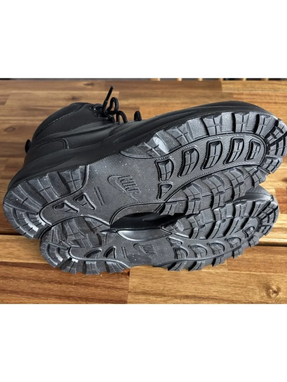 Nike Kids' Manoa Lace Up Hiking Boots Black‎ YOUTH 6Y Big Kid School Casual NEW